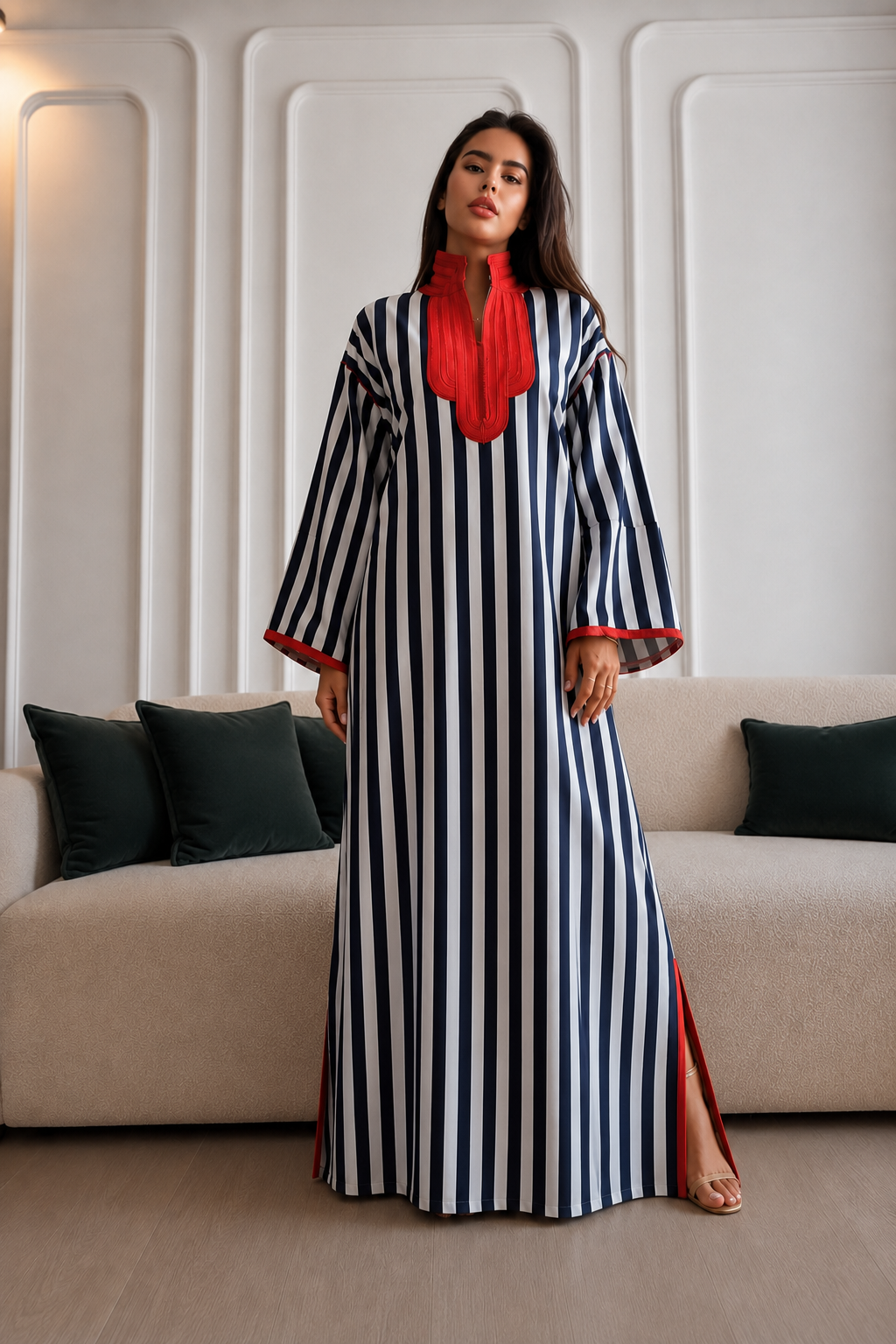 Ensemble Jabador Rayé & Rouge Femme