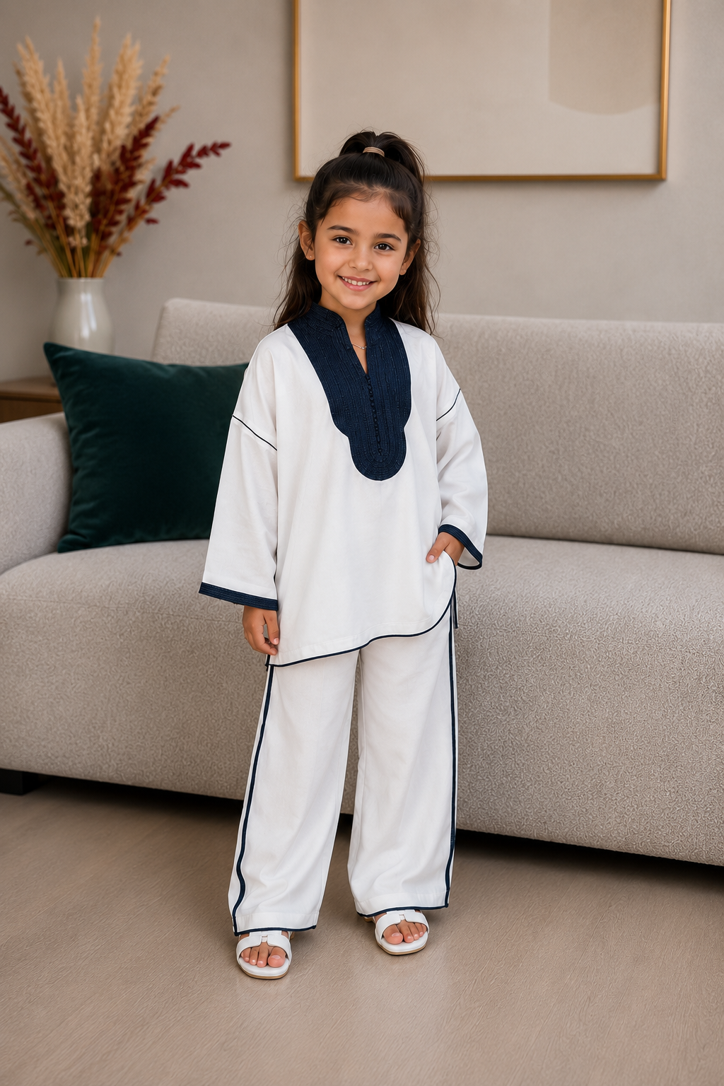 Ensemble Mère Fille Jabador Blanc