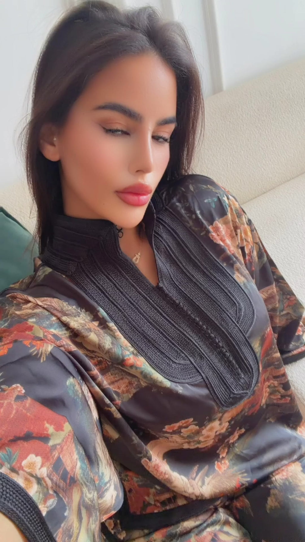 Ensemble Jabador Noir Fleuri
