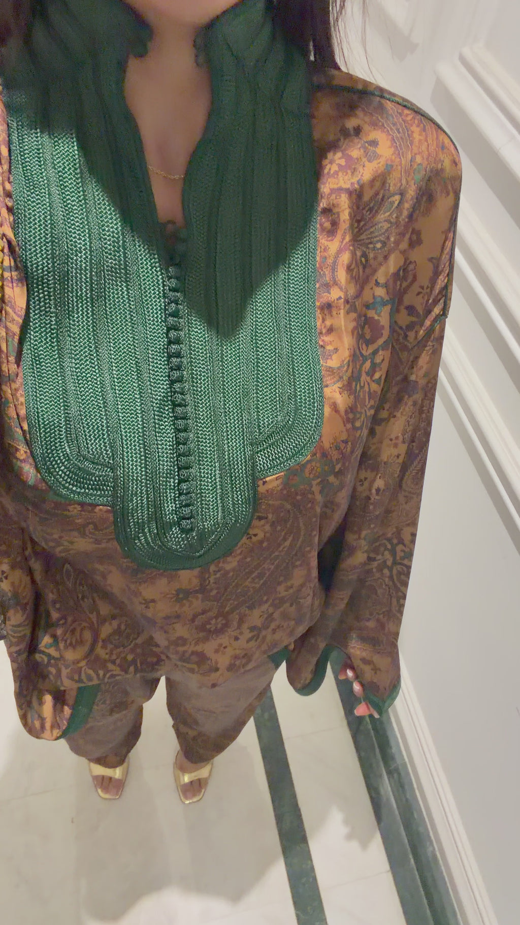 Ensemble Jabador Marron & Vert Émeraude